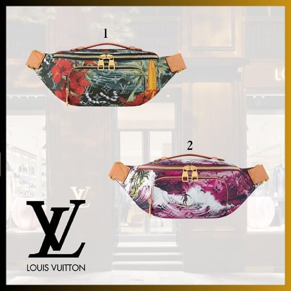 【ルイヴィトン LOUIS VUITTON】バムバッグ ショルダーバッグ ネイビー・ピンク 2色展開